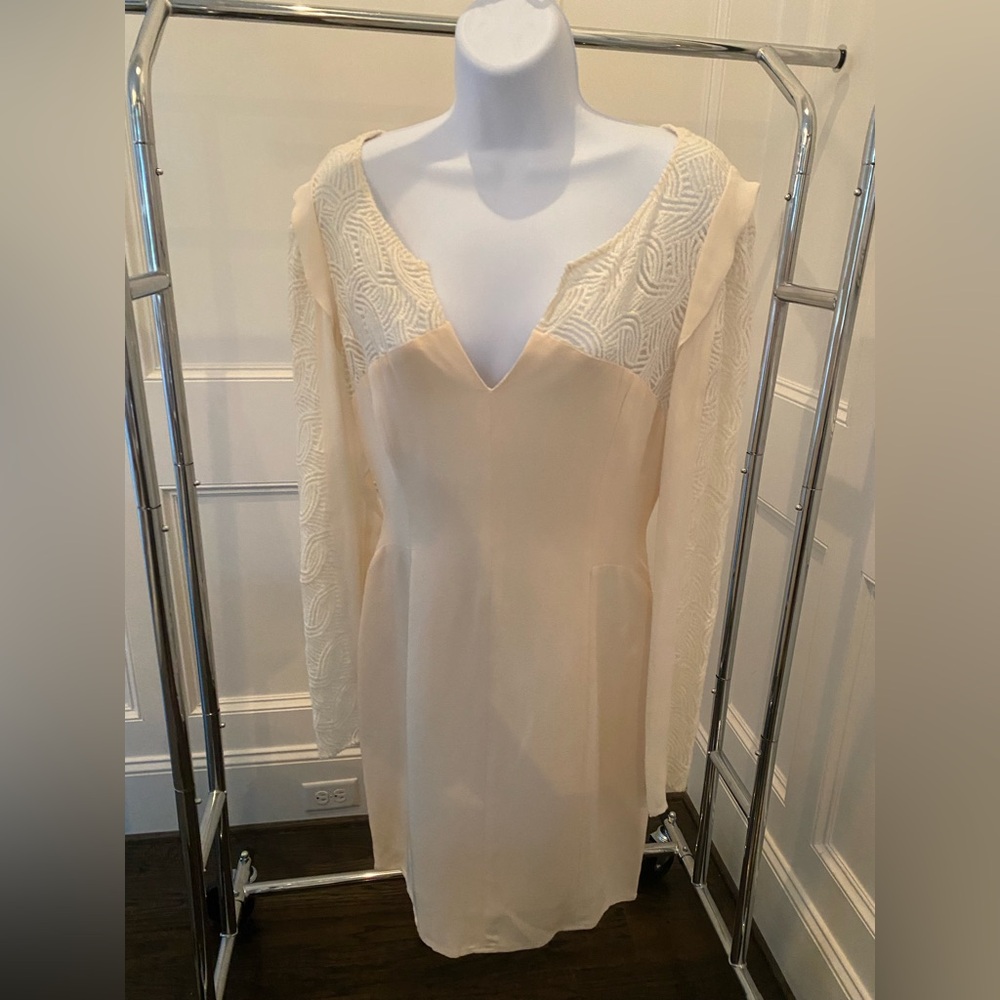 Rebecca Minkoff Cream Long Sleeve Dress